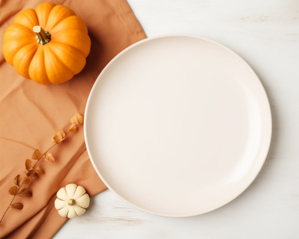 Warm simple place setting for a low-pressure food decision